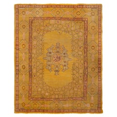 Turkish Beaulieu Oushak Rug Antique, circa 1880s