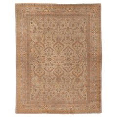 Türkischer Beaulieu Oushak Teppich, antik, ca. 1890er Jahre