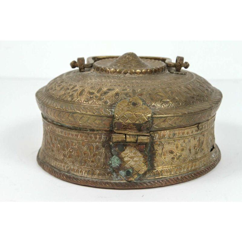 Turkish Brass Box with Lid 2