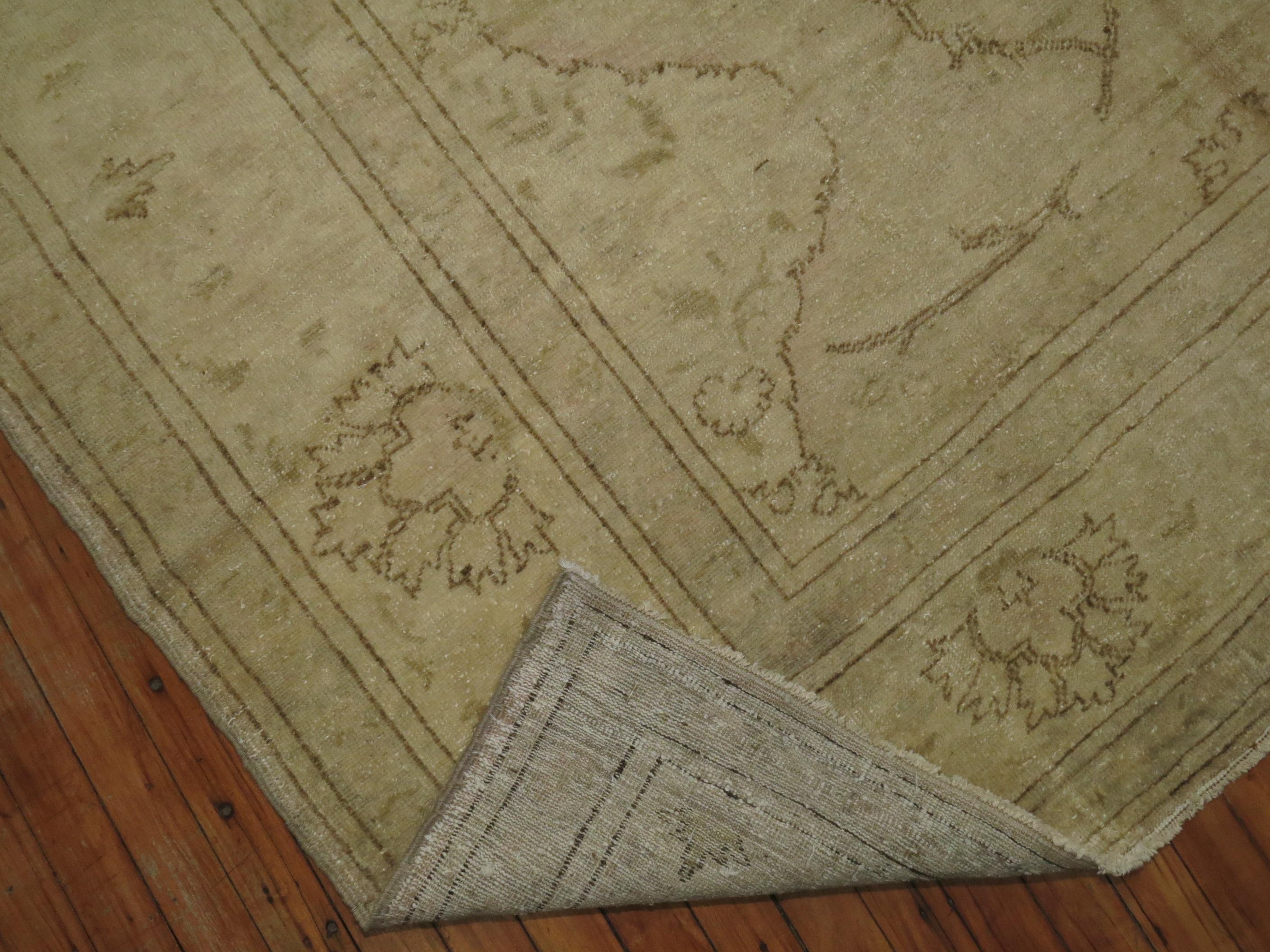 A one of a kind handmade Turkish cotton rug.