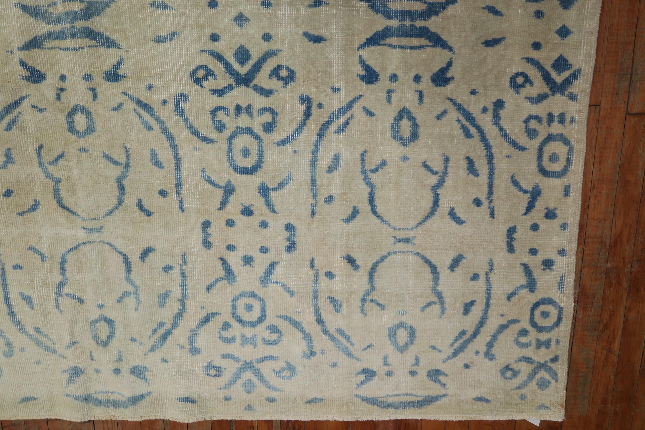 Mid-20th Century Turkish Deco Carpet For Sale