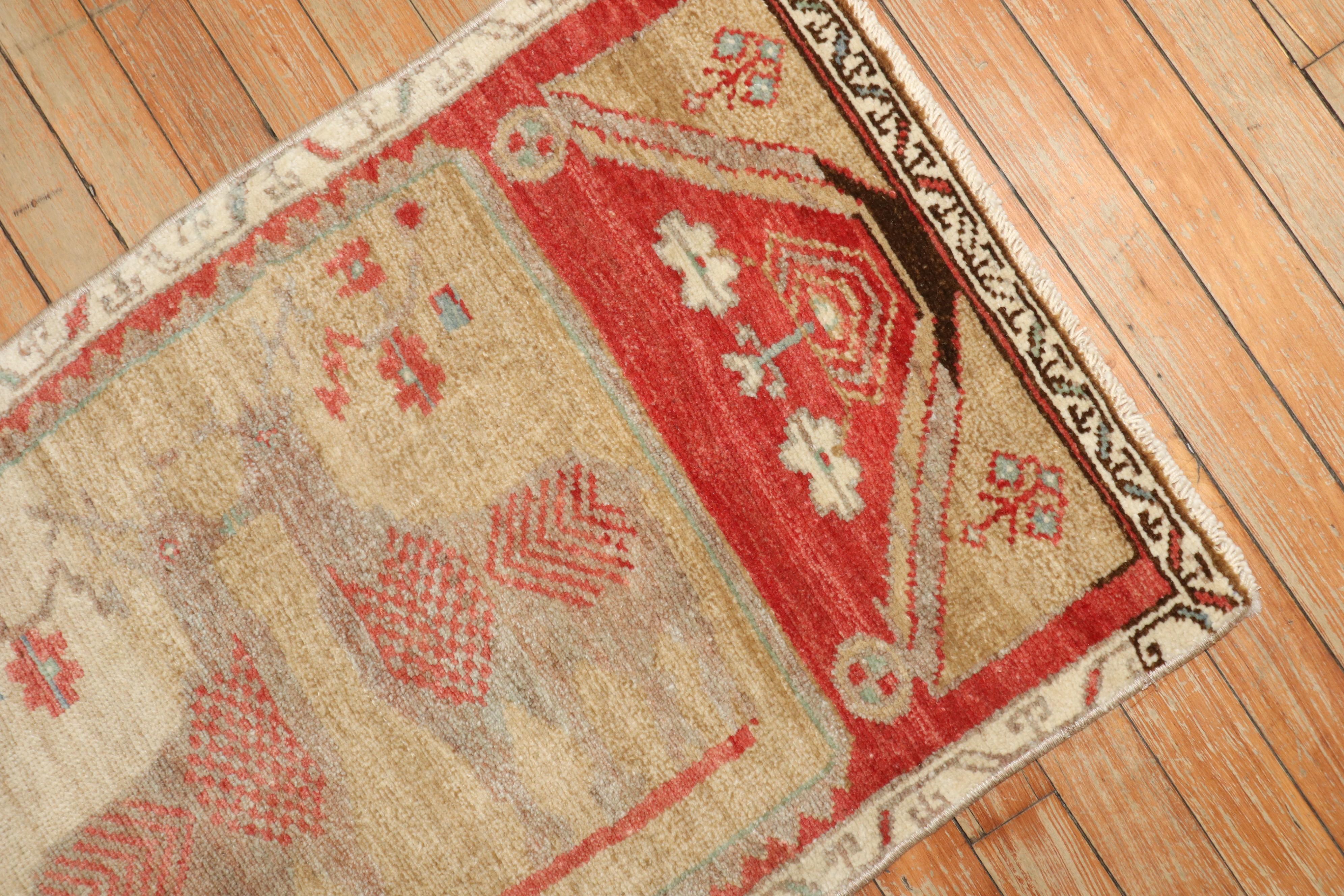 Alfombra Figurativa Pictórica de Ciervo Turco Adirondack en venta