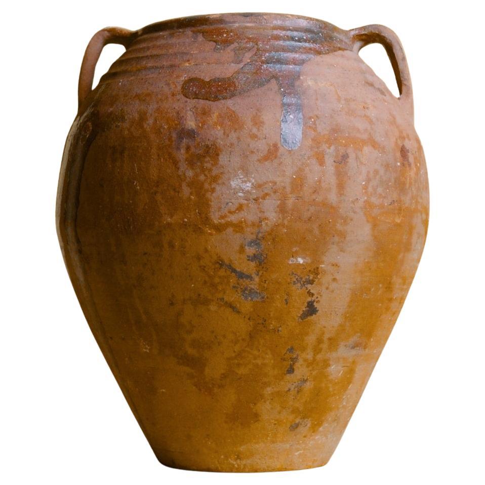 Vaso turco a doppio manico in terracotta