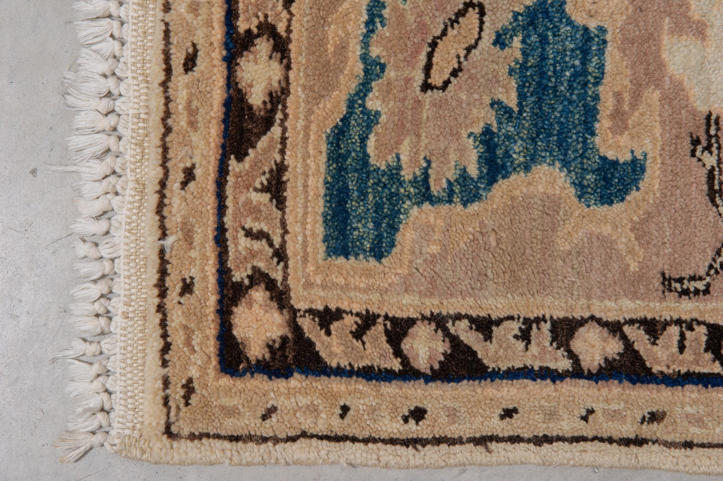 Türkischer ELVAN Vintage-Teppich (Wolle) im Angebot