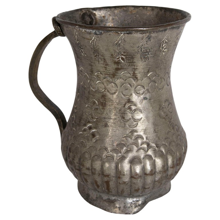 Vase Cruche En Cuivre - Déco Vintage, état Correct