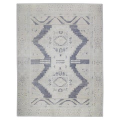  Türkischer Oushak-Teppich aus fein gewebter Wolle 11'3" x 15'