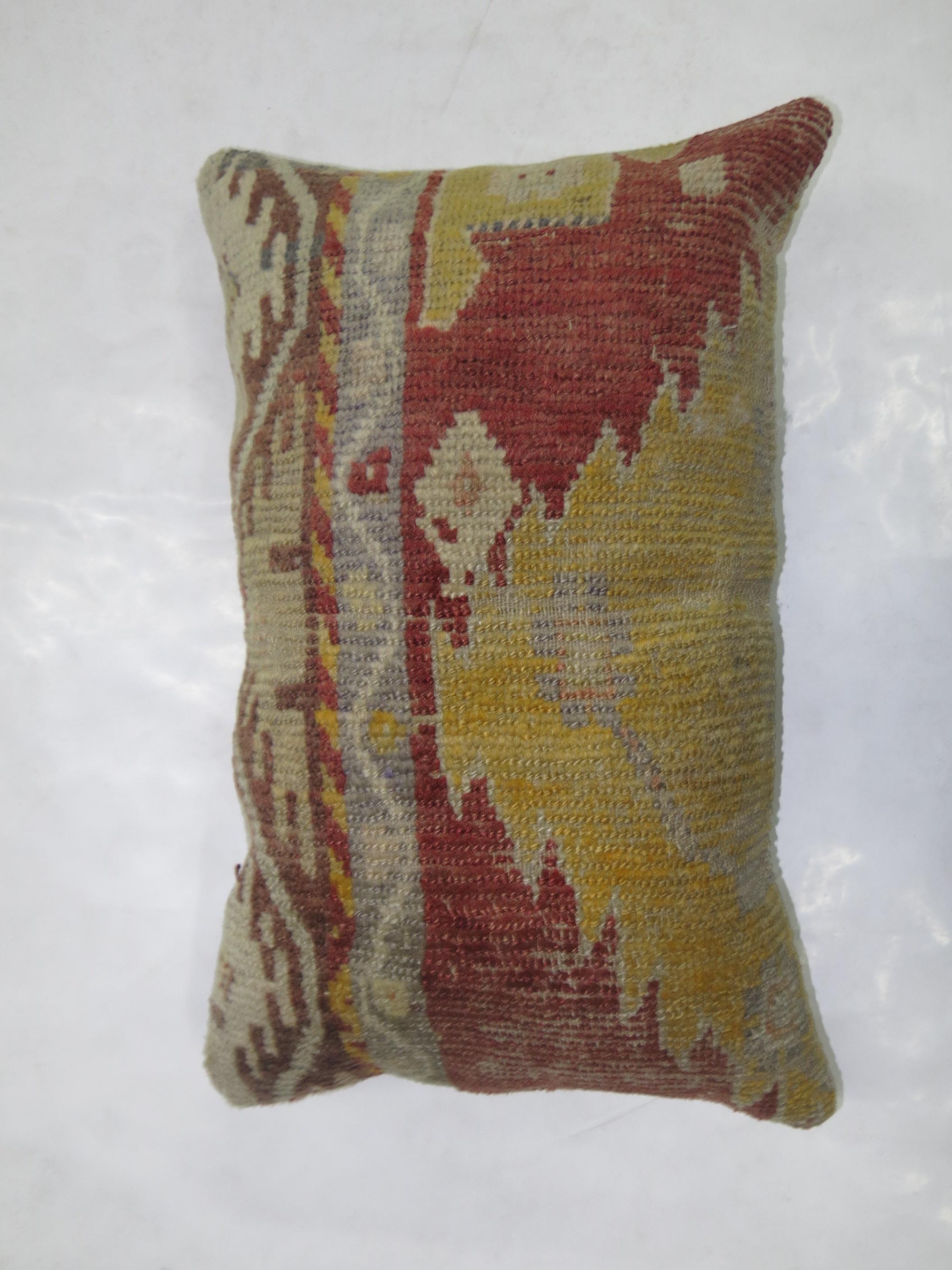 Alfombra Turca Geométrica Rojo Amarillo Cojín Adirondack en venta