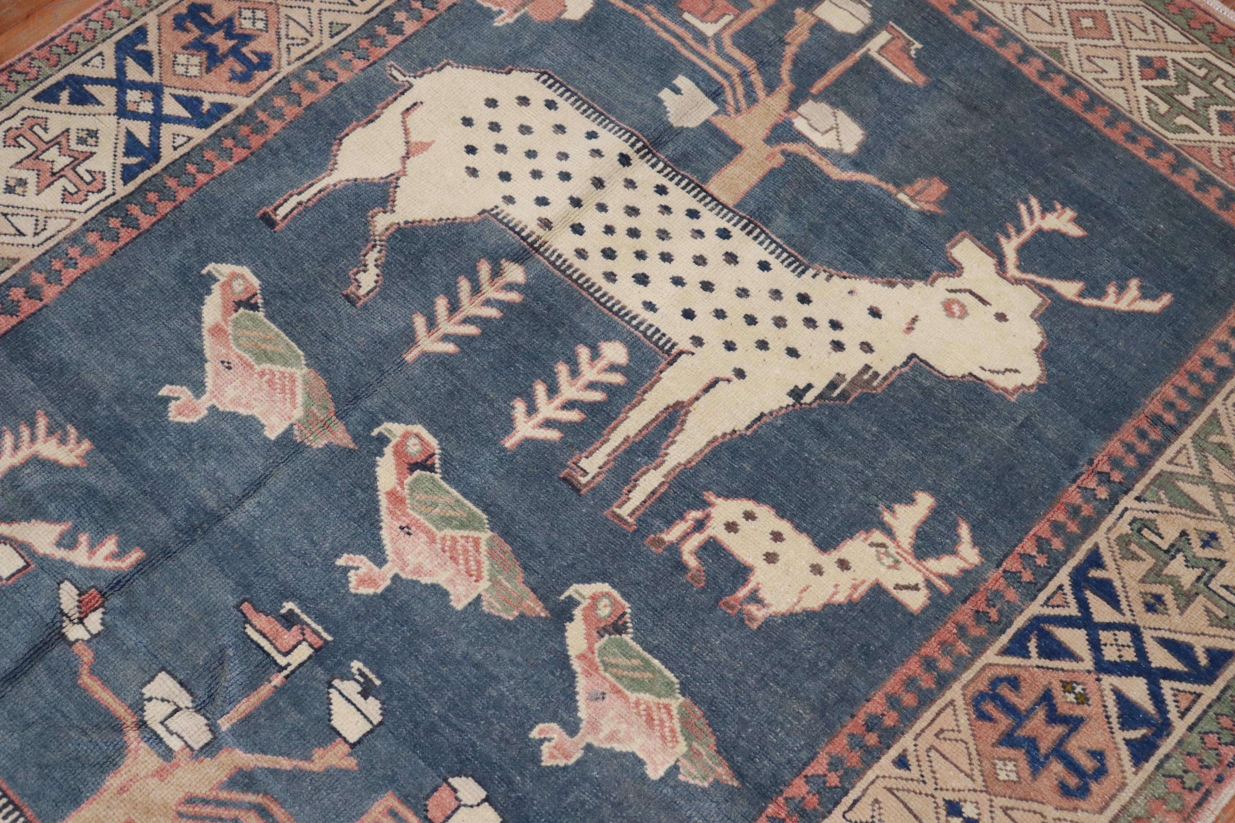 Turkish Goat Rug In Good Condition For Sale In New York, NY