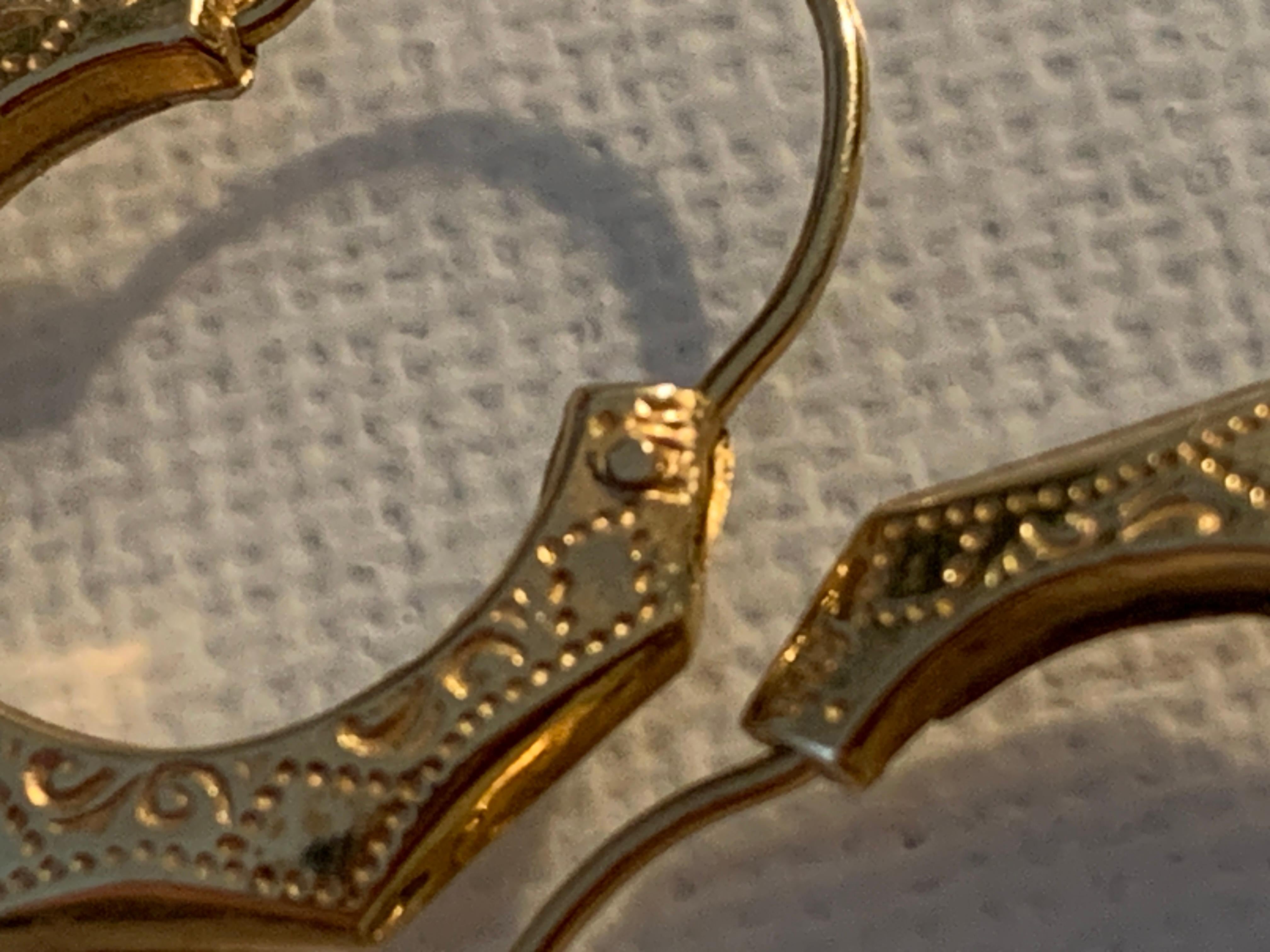 Women's Turkish Gold Handcrafted Vintage creoles