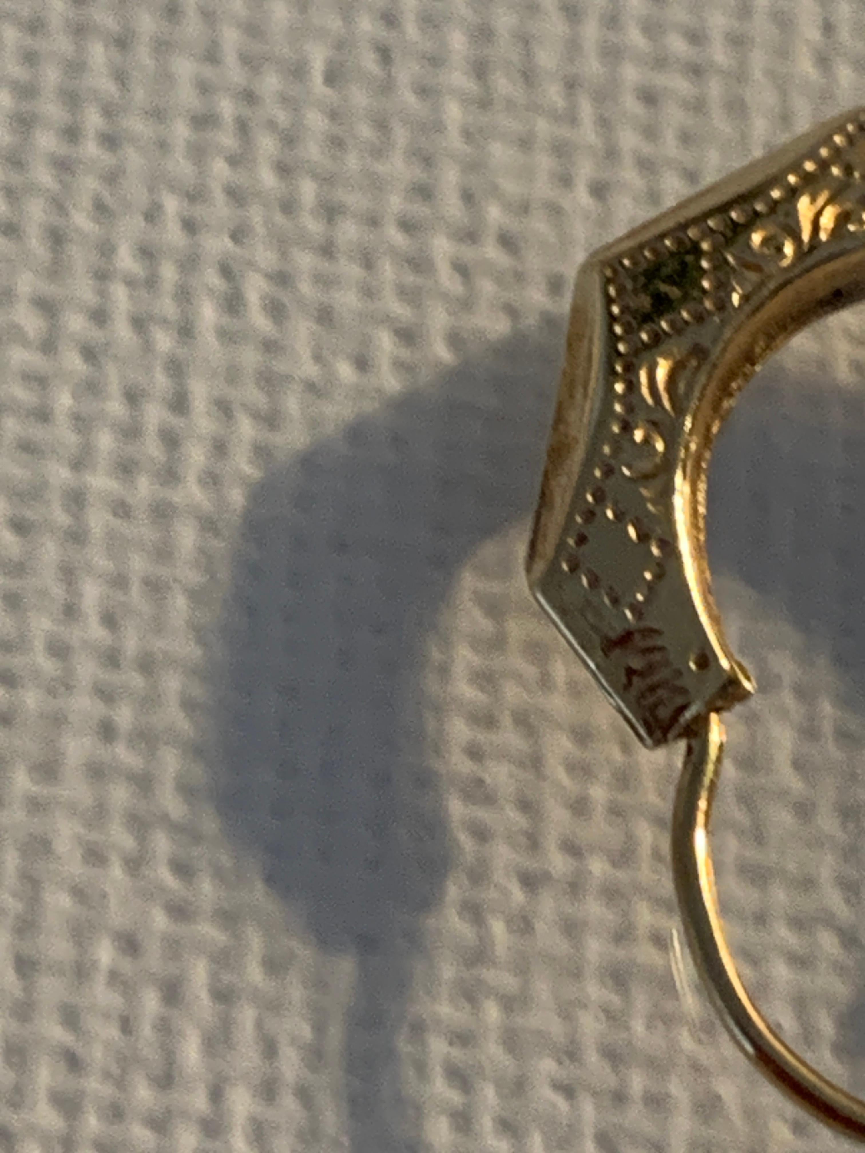 Turkish Gold Handcrafted Vintage creoles 2