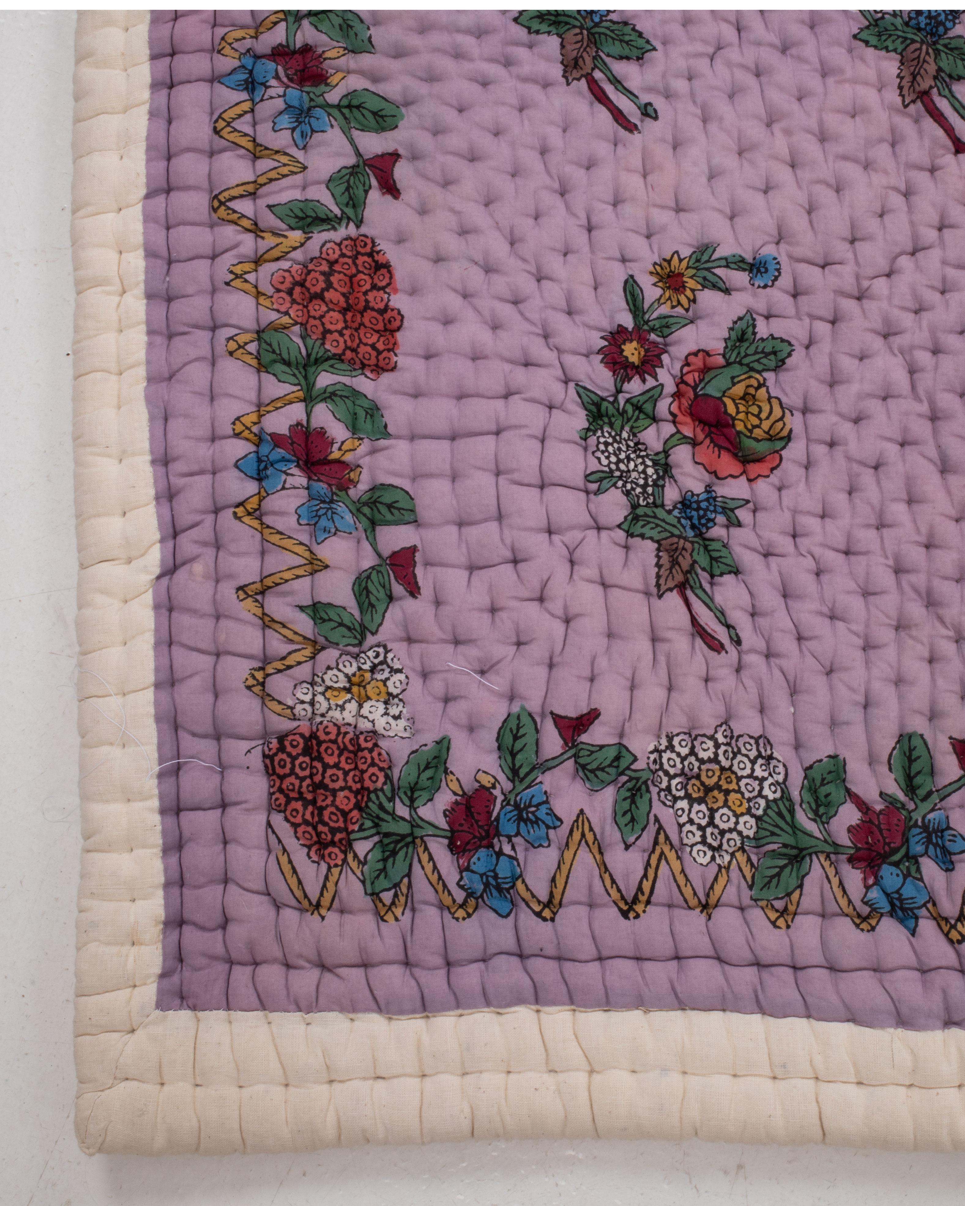Colcha turca estampada a mano, yorgan, Turquía, principios del siglo XX. en Bastante bueno estado para la venta en Istanbul, TR