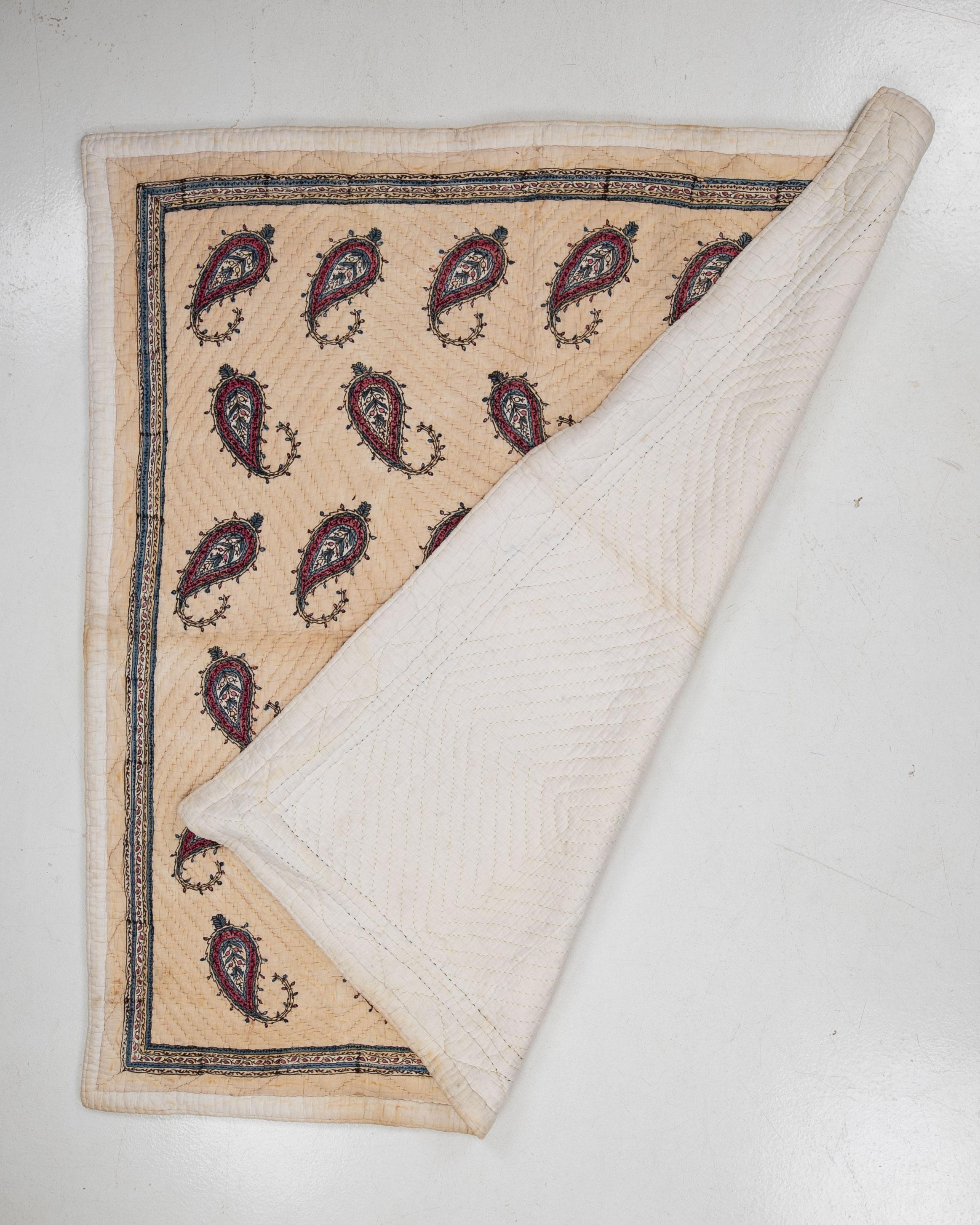 Colcha turca estampada a mano, yorgan, Turquía, principios del siglo XX. en venta 2