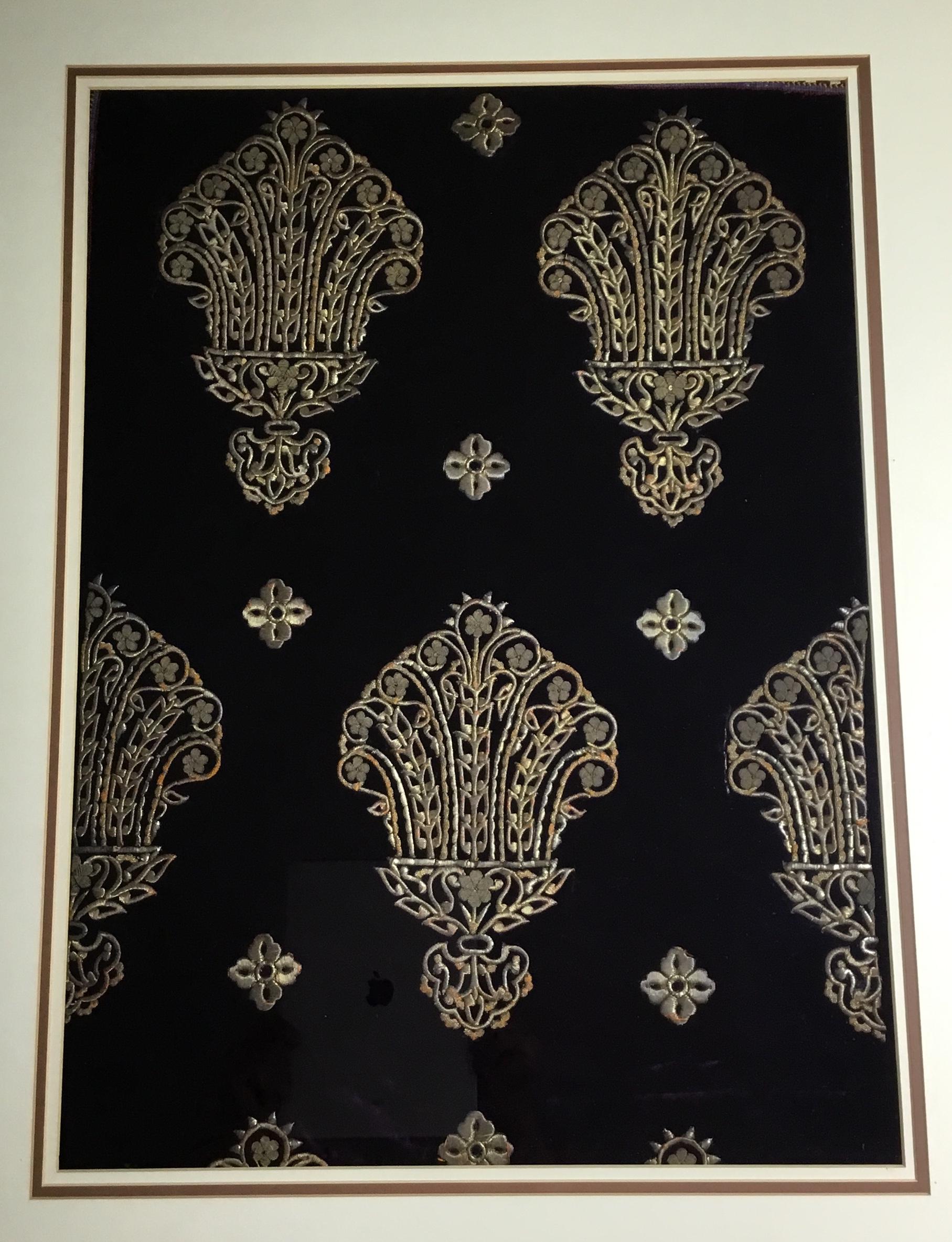 Turkish Hand Embroidery Textile in Shadowbox For Sale 10