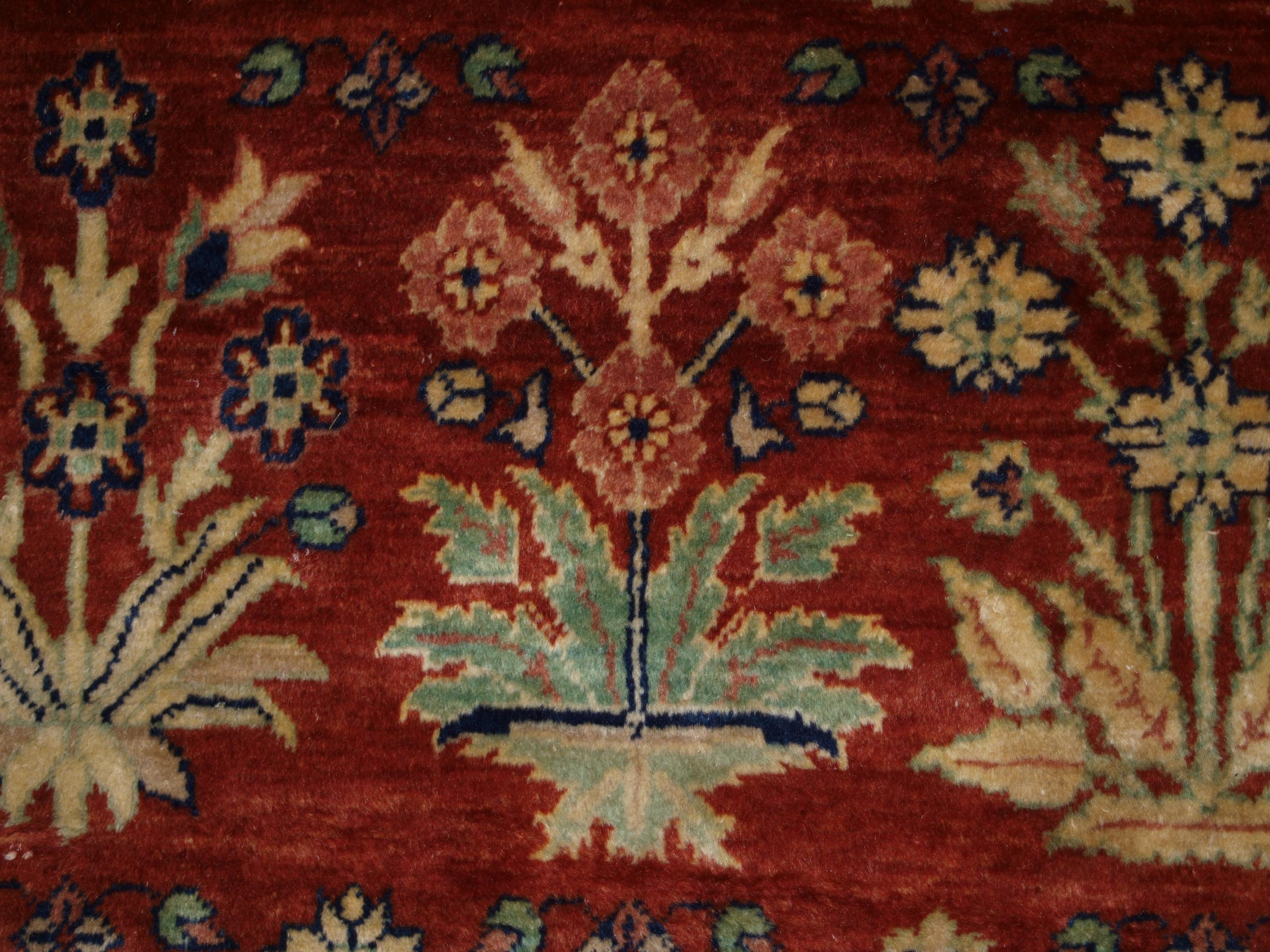 Turkish Hand Woven Carpet, a Recent Copy of a 19th century Mogul Carpet For Sale 6