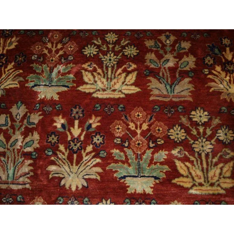 Contemporary Turkish Hand Woven Carpet, a Recent Copy of a 19th century Mogul Carpet For Sale