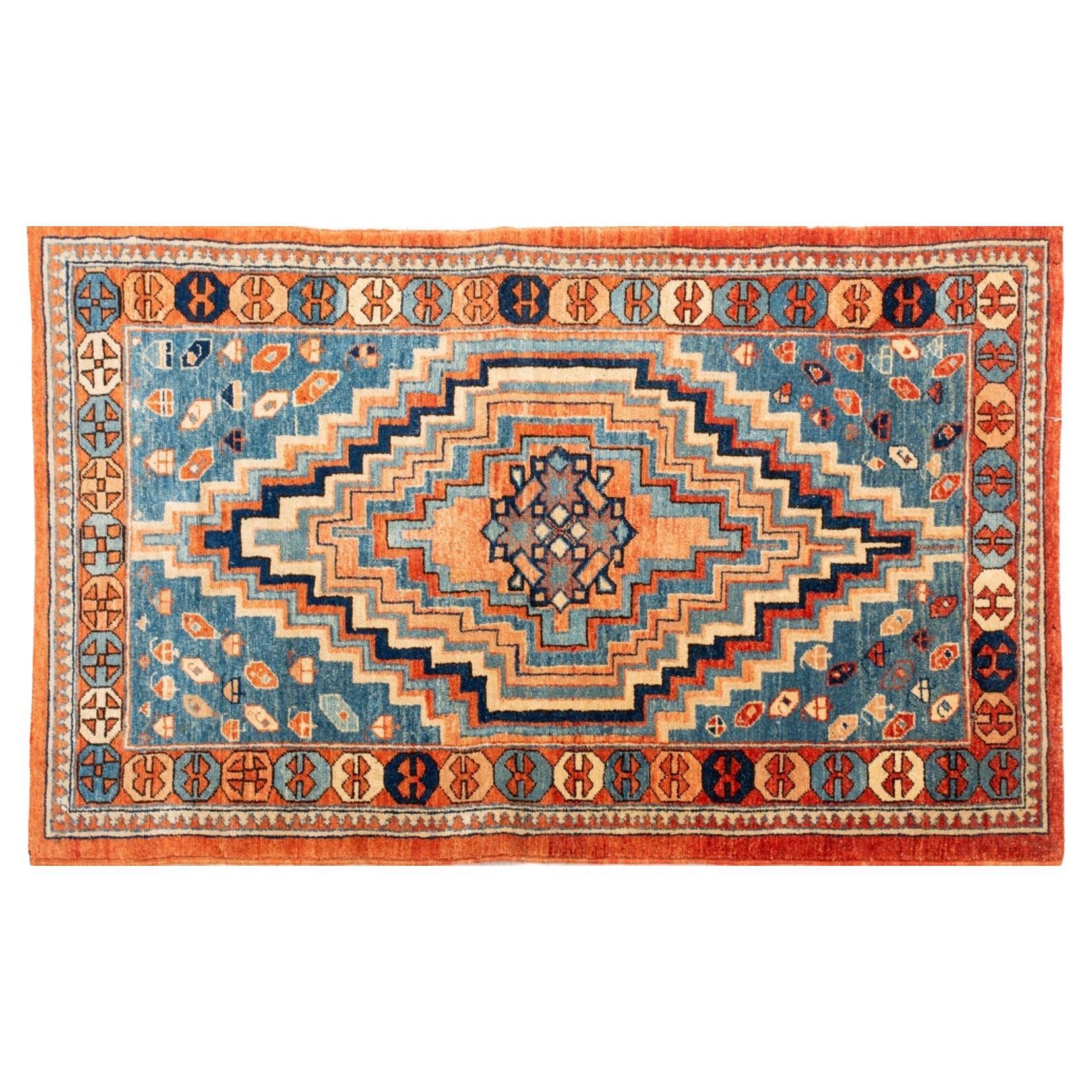 Turkish Handknotted Rug, 4' 10" x 2' 10"