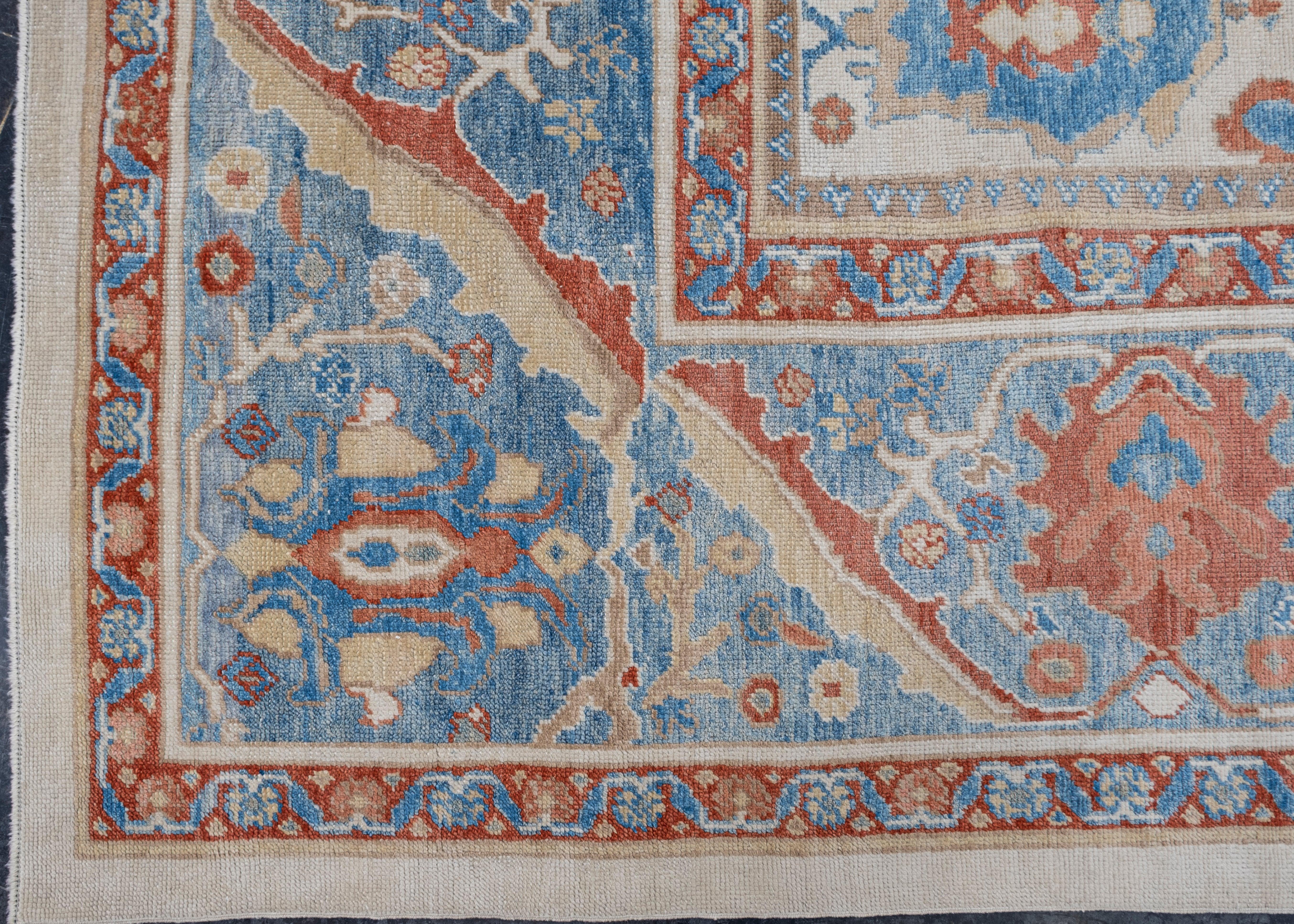 Turc Tapis turc fait à la main Design/One floral et géométrique Tapis 13' x 16'2