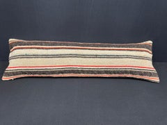 Turkish Hemp Pillow Cushion Natural Beige Black Cushion Cover  14"x40" #30519