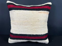 Turkish Hemp Pillow Cushion Natural Beige Black Cushion Cover 20x20 #30654