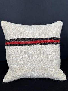 Turkish Hemp Pillow Cushion Natural Beige Black Pillow Cushion Cover 20x20 #30552
