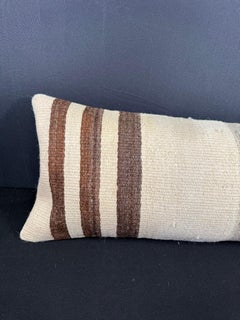 Turkish Hemp Pillow Cushion Natural Beige Brown Cushion Cover 12x46 #30297