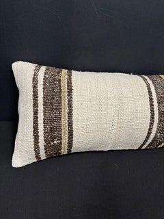 Turkish Hemp Pillow Cushion Natural Beige Brown Cushion Cover 12x46 #30316