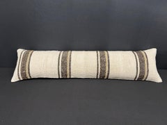 Turkish Hemp Pillow Cushion Natural Beige Brown Cushion Cover 12x46 #30316