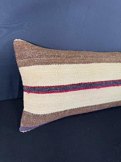 Turkish Hemp Pillow Cushion Natural Beige Brown Cushion Cover 12x46 #30335