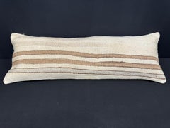 Turkish Hemp Pillow Cushion Natural Beige Brown Cushion Cover 14x40 #30446