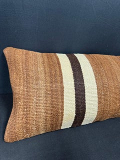 Turkish Hemp Pillow Cushion Natural Beige Brown Cushion Cover  14"x40" #30454