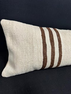 Turkish Hemp Pillow Cushion Natural Beige Brown Cushion Cover  14"x40" #30470