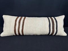 Turkish Hemp Pillow Cushion Natural Beige Brown Cushion Cover  14"x40" #30470