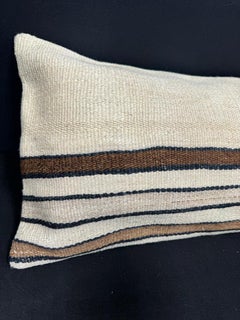 Turkish Hemp Pillow Cushion Natural Beige Brown Cushion Cover  14"x40" #30477