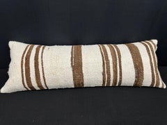 Turkish Hemp Pillow Cushion Natural Beige Brown Cushion Cover  14"x40" #30481