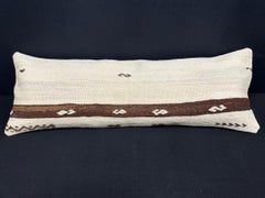 Turkish Hemp Pillow Cushion Natural Beige Brown Cushion Cover 14x40 #30483