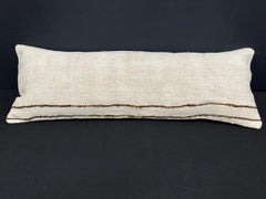 Turkish Hemp Pillow Cushion Natural Beige Brown Cushion Cover 14x40 #30484