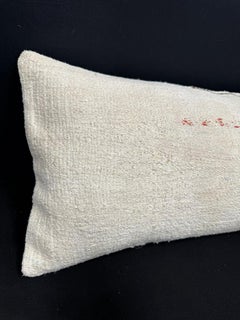 Turkish Hemp Pillow Cushion Natural Beige Brown Cushion Cover 14x40 #30487