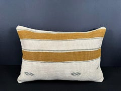 Turkish Hemp Pillow Cushion Natural Beige Brown Cushion Cover 16x24 #18136