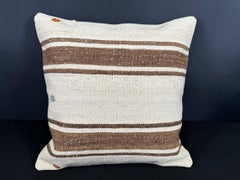 Turkish Hemp Pillow Cushion Natural Beige Brown Cushion Cover 20x20 #18155