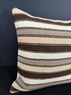 Turkish Hemp Pillow Cushion Natural Beige Brown Cushion Cover 20x20 #18161