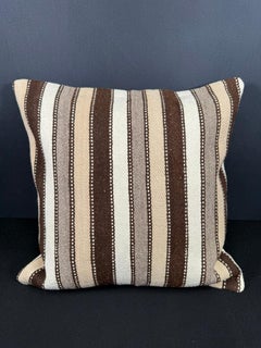 Turkish Hemp Pillow Cushion Natural Beige Brown Cushion Cover 20x20 #18161