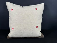 Turkish Hemp Pillow Cushion Natural Beige Brown Cushion Cover 20x20 #18170