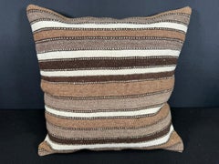 Turkish Hemp Pillow Cushion Natural Beige Brown Cushion Cover 20x20 #18188
