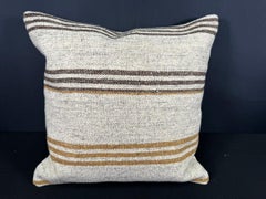 Turkish Hemp Pillow Cushion Natural Beige Brown Cushion Cover 20x20 #30599