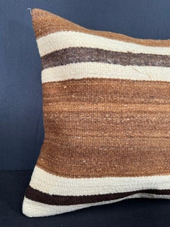 Turkish Hemp Pillow Cushion Natural Beige Brown Cushion Cover 20x20 #30605