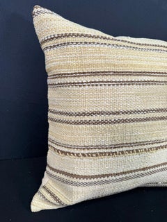 Turkish Hemp Pillow Cushion Natural Beige Brown Cushion Cover 20x20 #30611