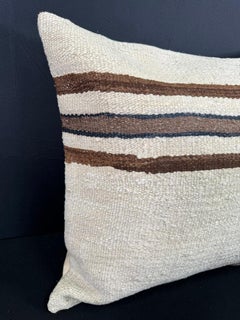 Turkish Hemp Pillow Cushion Natural Beige Brown Cushion Cover 20x20 #30618