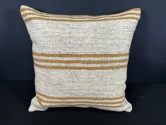 Turkish Hemp Pillow Cushion Natural Beige Brown Cushion Cover  20"x20" #30622