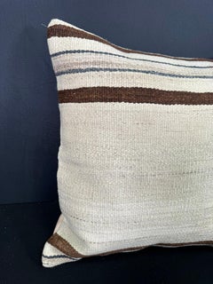 Turkish Hemp Pillow Cushion Natural Beige Brown Cushion Cover 20x20 #30639