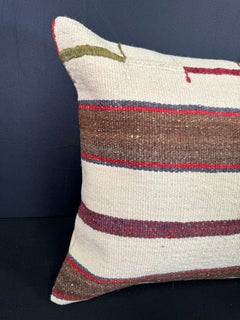 Turkish Hemp Pillow Cushion Natural Beige Brown Cushion Cover  20"x20" #30658